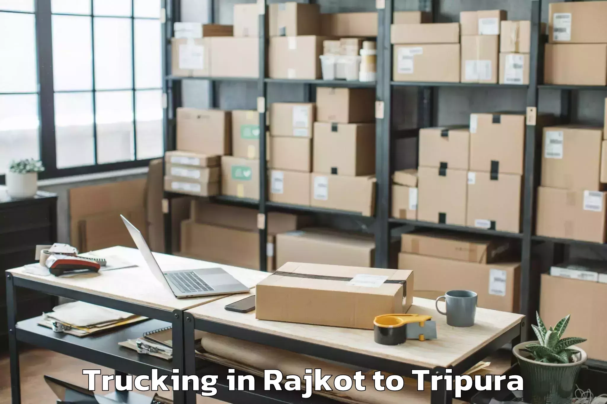 Efficient Rajkot to Tripura University Agartala Trucking